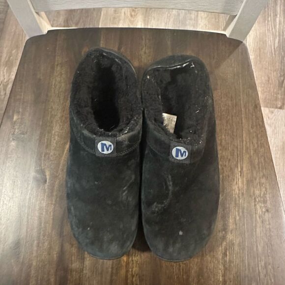 Merrell WOMEN'S MERRELL PRIMO CHILL Fur Lined Slide Clog Black 9 - Picture 4 of 7